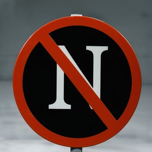 an icon or picture that signfifies never